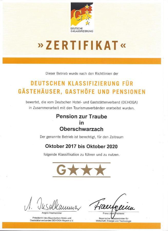 Pension Zur Traube 3 Sterne Oberschwarzach Extérieur photo